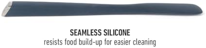 Calphalon Edge Jar Scraper, 9-Inch Silicone Jar Spatula, Flexible Cleaning Scraper for Jars, Bottles & Containers, Slim Heat-Resistant Nonstick-Safe Kitchen Tool, Navy