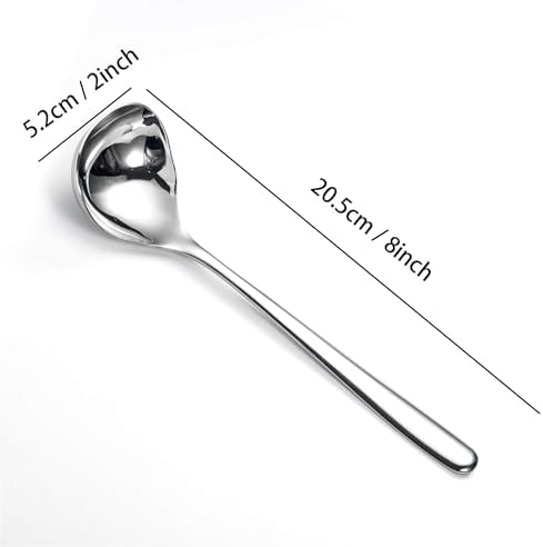 IMEEA 8-Inch Gravy Ladle SUS304 Stainless Steel Serving Ladle, Set of 2