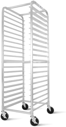 BIEAMA 20-Tier Aluminum Sheet Pan Rack, NSF Full Size Bun Pan Rack