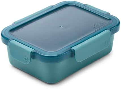 Ello Color Lock Ceramic-Coated 3.4 Cup Meal Prep Containers, 10 Pc, Blue