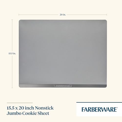 Farberware GOLDEN BAKE Nonstick Jumbo Baking Cookie Sheet, Light Gray