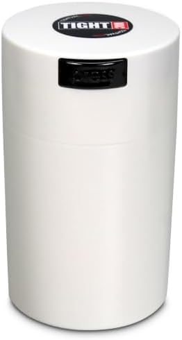 Tightvac Press-Seal Vacuum Airtight Smell Proof Container, White