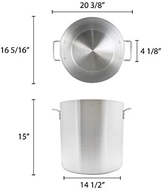 Thunder Group 50 Quart Aluminum Stock Pot