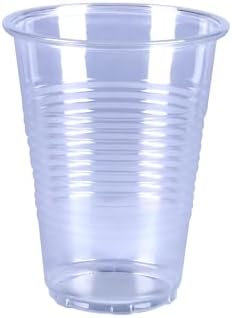 Amazon Basics Small Disposable Clear Plastic Cups, 9oz, 100 Count (Pack of 6)