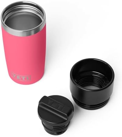 YETI Rambler 12 oz Travel Bottle, Stainless Steel, Vacuum Insulated with Leakproof Commuter Cap, Tropical Pink