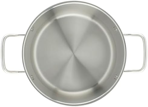 Winco Silver 8 qt Stainless Steel Stock Pot with Cover