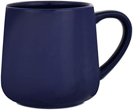 Bosmarlin Large Glossy Ceramic Coffee Mug, Tea Cup for Office and Home, 18 oz, Suitable for Dishwasher and Microwave, 1 Pack (Royal Blue)