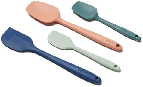 Cuisinart High Heat Resistant Spatulas, Set of 4, Multicolor, CTG-00-S4SD