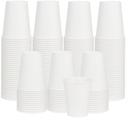 8 oz 400 Pack Disposable Paper Coffee Cups, Hot Coffee Cups