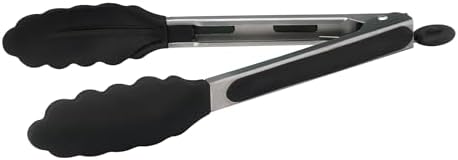 Winco 9" Heavy-Duty Utility Stainless Steel Tongs