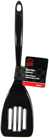 Chef Craft Basic Melamine Slotted Turner/Spatula, 11.25 inch, Black