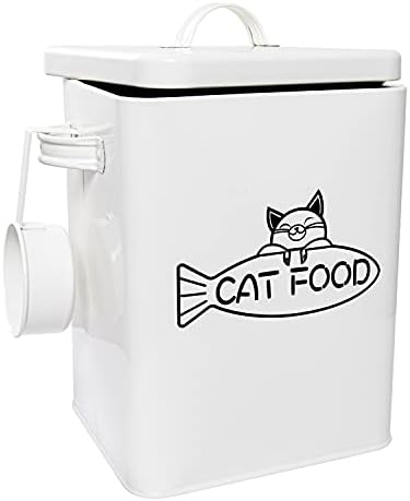 Vumdua Dog and Cat Food Storage Container, Farmhouse Pet Food Containers with Lid and Dry Food Scoop, Durable Airtight Great Gift for Pet Owners