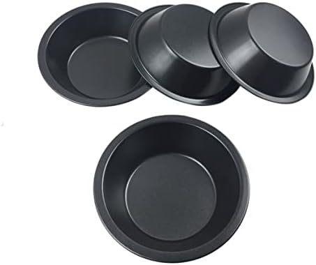 Nonstick 5 Inch Mini Pie Pans, Small Round Baking Plates, 7.8OZ