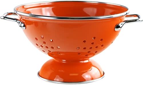 Calypso Basics by Reston Lloyd Powder Coated Enameled Colander, 1 Quart, Orange,18500