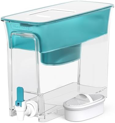 Waterdrop WFD-40B Water Filter Dispenser, 35-Cup Capacity, Turquoise