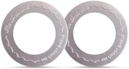 Mrs. Anderson's Baking Individual Pie Crust Protector Shields, Set Of 2, For Mini Pies And Pot Pies, Fits Up To 5-Inch Pie Plates, Prevents Over-Browning And Spills