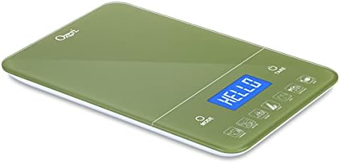 Ozeri Touch III 22 lbs (10 kg) Digital Kitchen Scale, in Tempered Glass