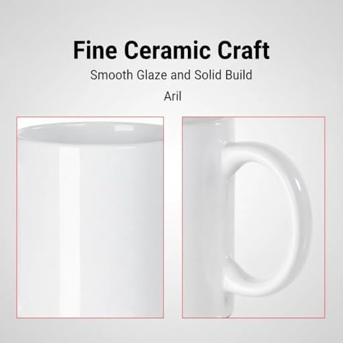 1Pcs 11oz Sublimation Mug, Ceramic Coffee Cup
