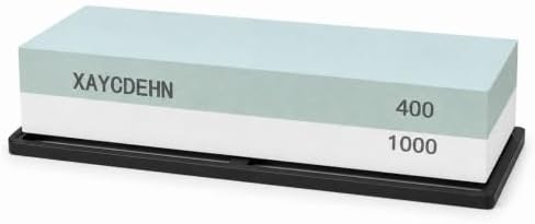 Knife Sharpening Stone 400/1000 Grit Whetstone for Kitchen Knives and Tools