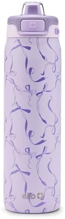 Ello Pop & Fill Insulated Stainless Steel Water Bottle with Quick Fill Lid, Leakproof Locking, Sip or Chug Spout, BPA-Free, Double Wall Vacuum Insulated for Sports, Travel & School- 22oz / 32oz / 40oz