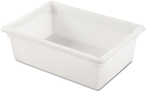 Rubbermaid Commercial Products Food Storage Box/Tote for Restaurant/Kitchen/Cafeteria, 12.5 Gallon, White