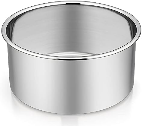 P&P CHEF 6 Inch Cake Pans Set, 1Pc Stainless Steel Round Baking Pan