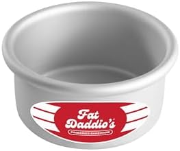 Fat Daddio's Anodized Aluminum Round Cake Pan, 4 x 2 Inch
