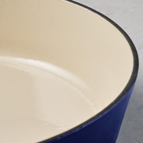 Tramontina Bestow Enameled Cast Iron 6.5-Qt Round Dutch Oven Pot with Lid