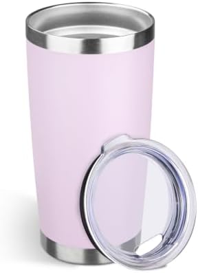 StarSpeed 20oz Stainless Steel Travel Coffee Tumbler,Pale Purple