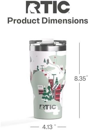 RTIC 30oz Essential Tumbler with Lid, Ceramic Lined, Apres Ski