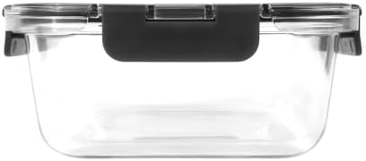 Zyliss E981066 1.5L Glass Container, Shatter Resistant Glass, Airtight Food Storage Box with Sealable Lid, Microwave Safe, BPA Free, Freezer Safe, Fridge Storage, Food Container, 23cm x 18cm x 7.5cm