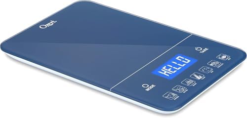 Ozeri Touch III 22 lbs (10 kg) Digital Kitchen Scale, in Tempered Glass