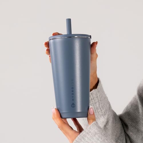 HydroJug Everyday Tumbler 20 oz, Ceramic-Lined Straw Cup, Cascade