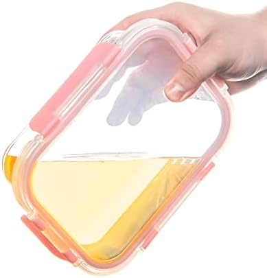 FAWLES 12 Pack Glass Storage Containers with Lids, Leak-Proof Meal Prep Containers, Dishwasher/Microwave/Oven/Freezer Safe Glass Food Storage Containers for Leftovers, to Go