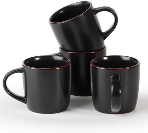 famiware Mercury Coffee Mugs 13 oz, Coffee Mugs Set of 4 with Handle