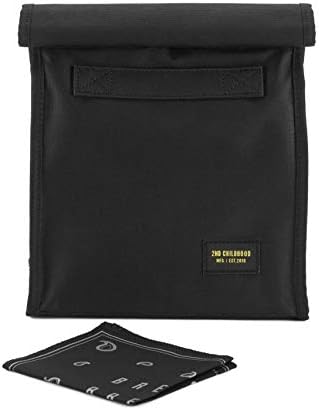 2nd Childhood Insulated Lunch Bag for Men, Durable & Reusable, Black