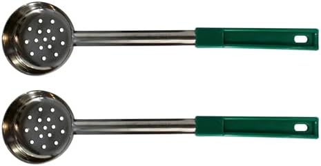 4 oz Slotted Stainless Steel Portion Control Ladle Spoodle - [Pack of 2]