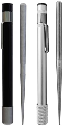 Wamery Serrated Knife Sharpener 2 Pack, Retractable Diamond Rod Pocket