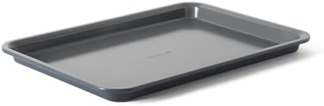 Calphalon Legacy 15 x 10 Inch PFA Free Nonstick Cookie Sheet Baking Pan in Blue, Durable Heavy Gauge Steel Bakeware for Even Heating, Oven Safe Baking Tray for Cookies and Roasting