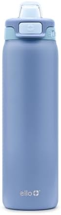 Ello Pop & Fill Insulated Stainless Steel Water Bottle with Quick Fill Lid, Leakproof Locking, Sip or Chug Spout, BPA-Free, Double Wall Vacuum Insulated for Sports, Travel & School- 22oz / 32oz / 40oz
