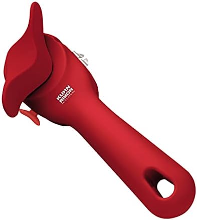 Kuhn Rikon Auto Safety LidLifter/Can Opener with Ring-Pull, 8 x 2.5 x 2.75 inches, Red & Auto Safety Master Opener for Cans, Bottles and Jars, 9 x 2.75 inches, Red