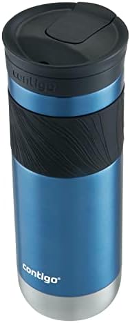 Contigo Byron Vacuum-Insulated Stainless Steel Travel Mug,20oz - Leak-Proof Lid,BPA-Free,Blue Corn - Perfect Reusable Cup for Coffee or Water; hot and cold beverage holder,(Pack of 4)