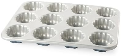 Nordic Ware Formed Mini Bundt, 12 Cavity Cupcake, Twilight Blue (Pack of 4)