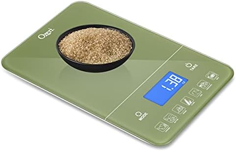 Ozeri Touch III 22 lbs (10 kg) Digital Kitchen Scale, in Tempered Glass