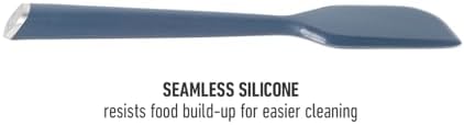 Calphalon Edge Silicone Scraper, Flexible Kitchen Scraper Spatula with Reinforced Core, Heat-Resistant Nonstick-Safe Tool for Baking, Mixing & Cooking, Navy Blue