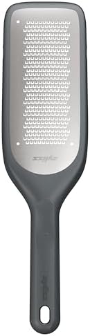 Zyliss Fine Grater and Zester - Handheld Grater with Stainless Steel Blade & Wheat Straw Handle - Ideal for Hard Cheese, Chocolate, Fruit, Vegetables, & More - Protective Cover Doubles as Scraper