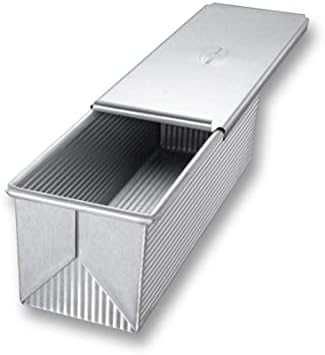 USA Pan Pullman Loaf Pan, 9 x 4 x 4, Aluminized Steel (Pack of 3)