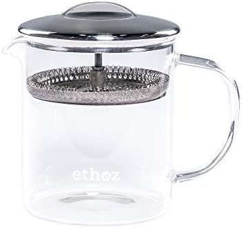 Ethoz by Planetary Design Borosilicate Glass Tea Brewer, Loose-Leaf Infuser