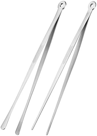 Kirecoo 2PCS 12" Stainless Steel Cooking Tongs with Serrated Tips