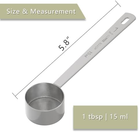 1PCS Long Handle Coffee Scoop, 1Tbsp(15ml) Measuring Spoon